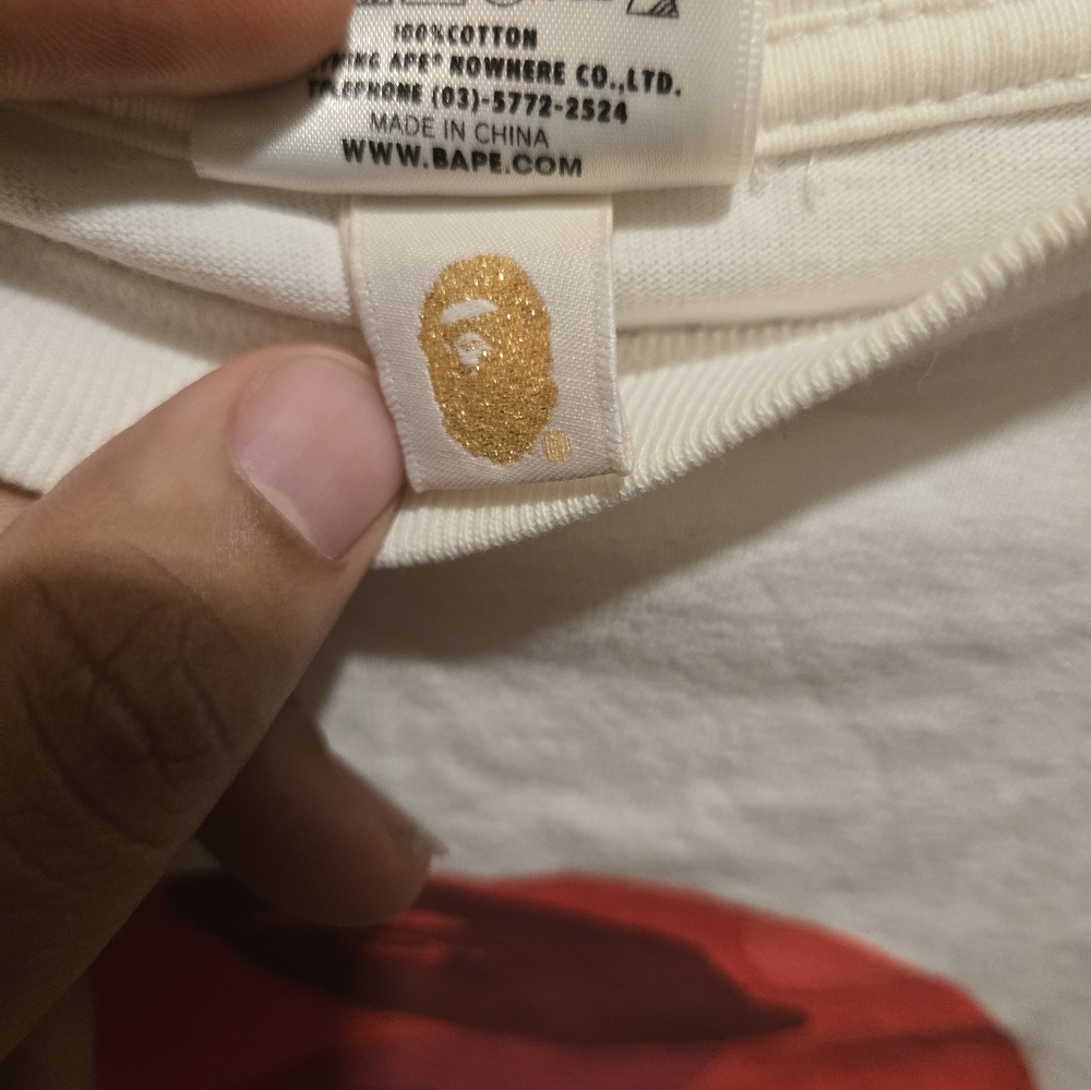 Bape red camo head tee - Picture 4 of 4